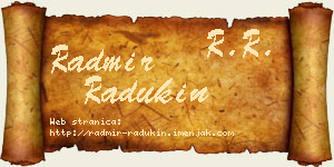 Radmir Radukin vizit kartica